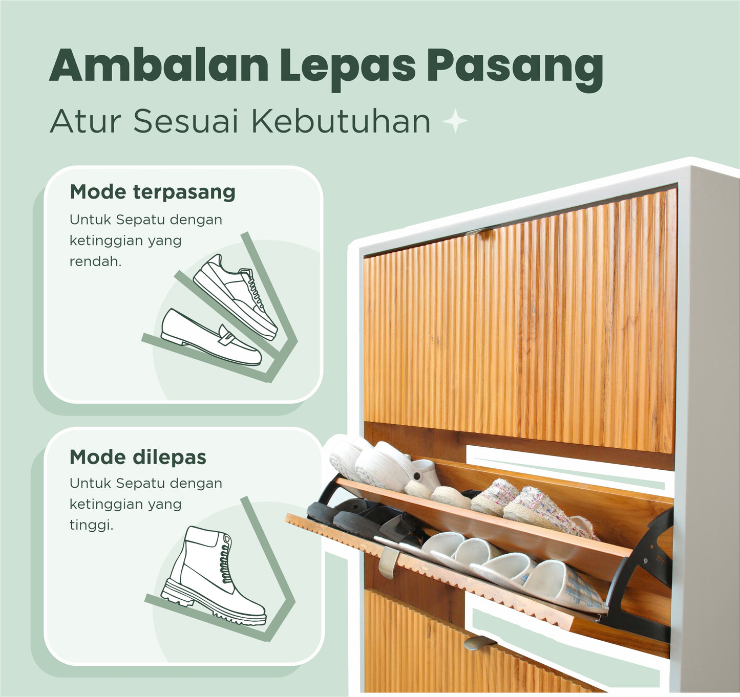 Lemari Sepatu Menata