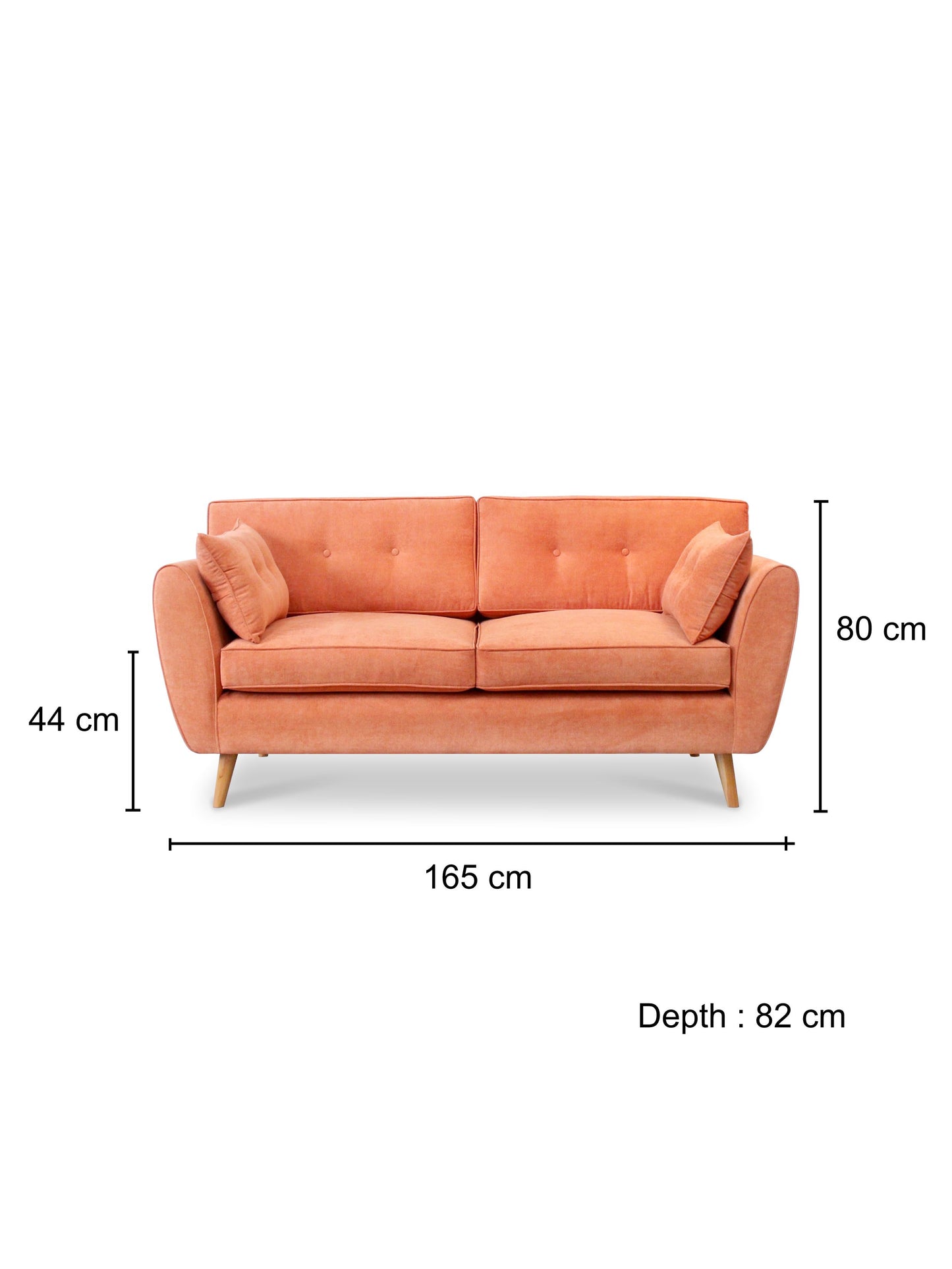 Olivia Sofa Berlengan (Double Seater)