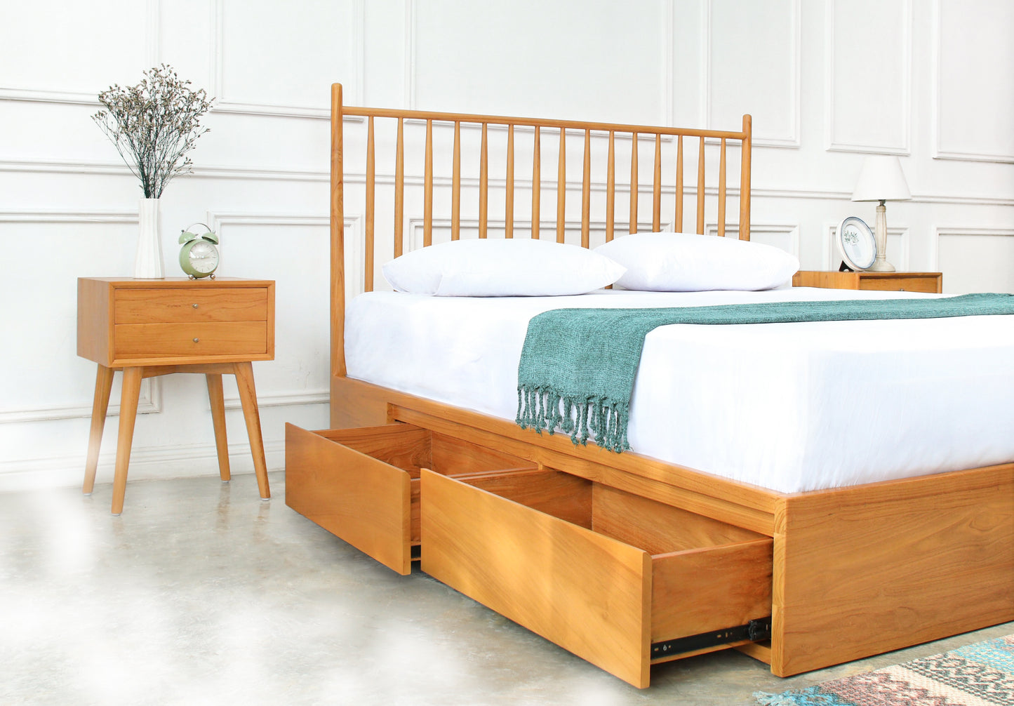 Dipan Tempat Tidur Laci Hannah