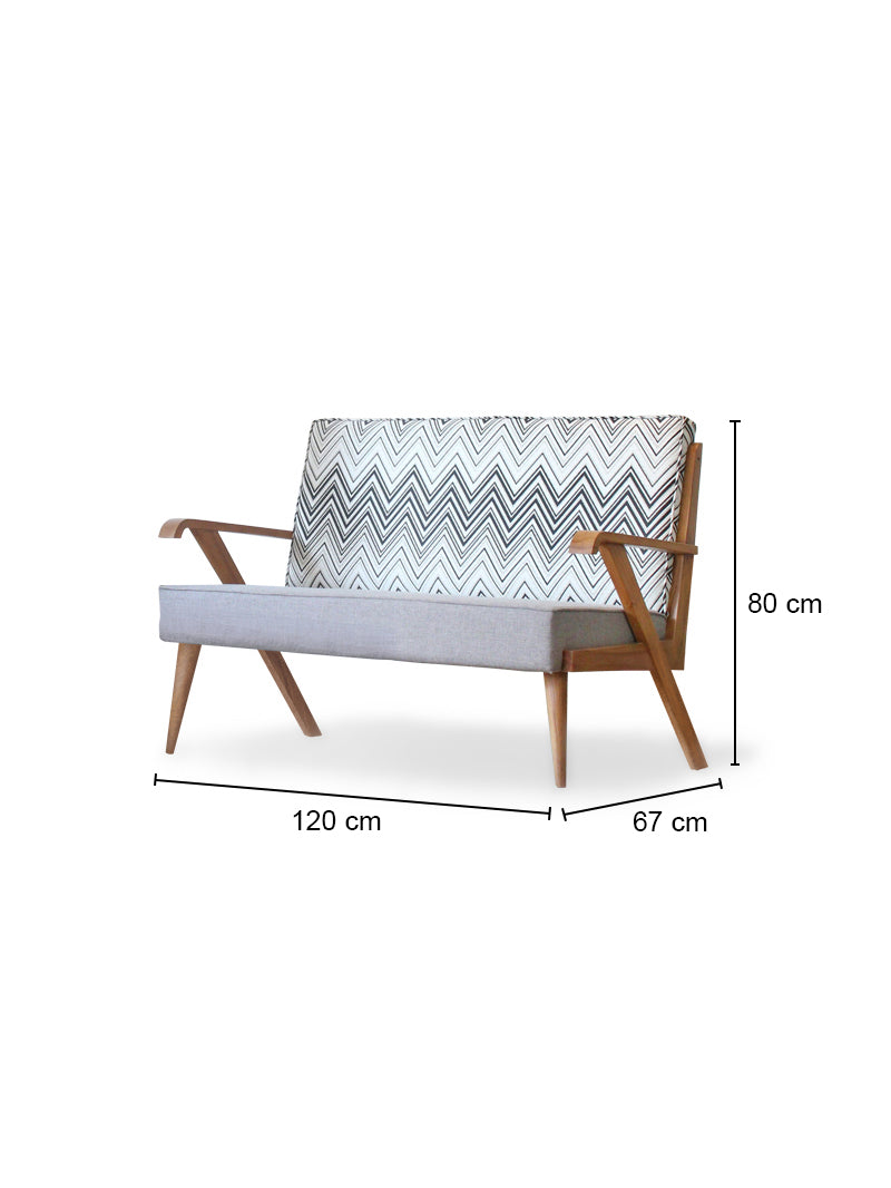 Brama Kursi dengan Sandaran Lengan (Double Seater)