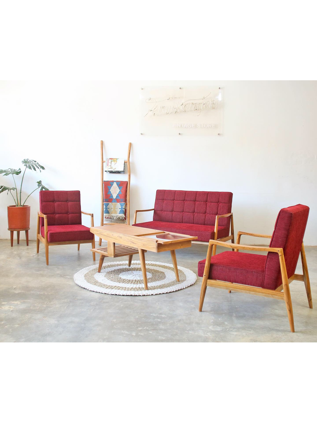 Airy Scandinavian Set Kursi Tamu (Double Seater)