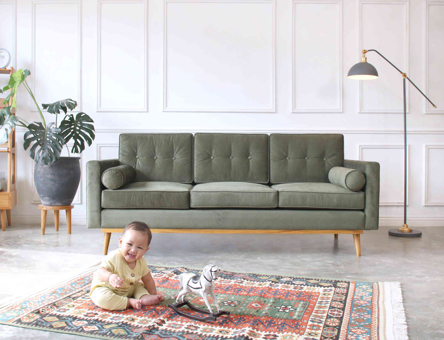 Gezel Sofa Berlengan (Three Seater)