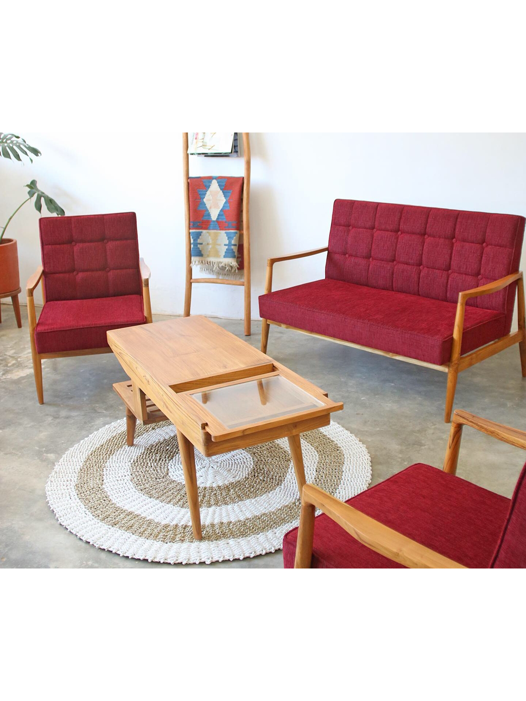 Airy Scandinavian Set Kursi Tamu (Double Seater)
