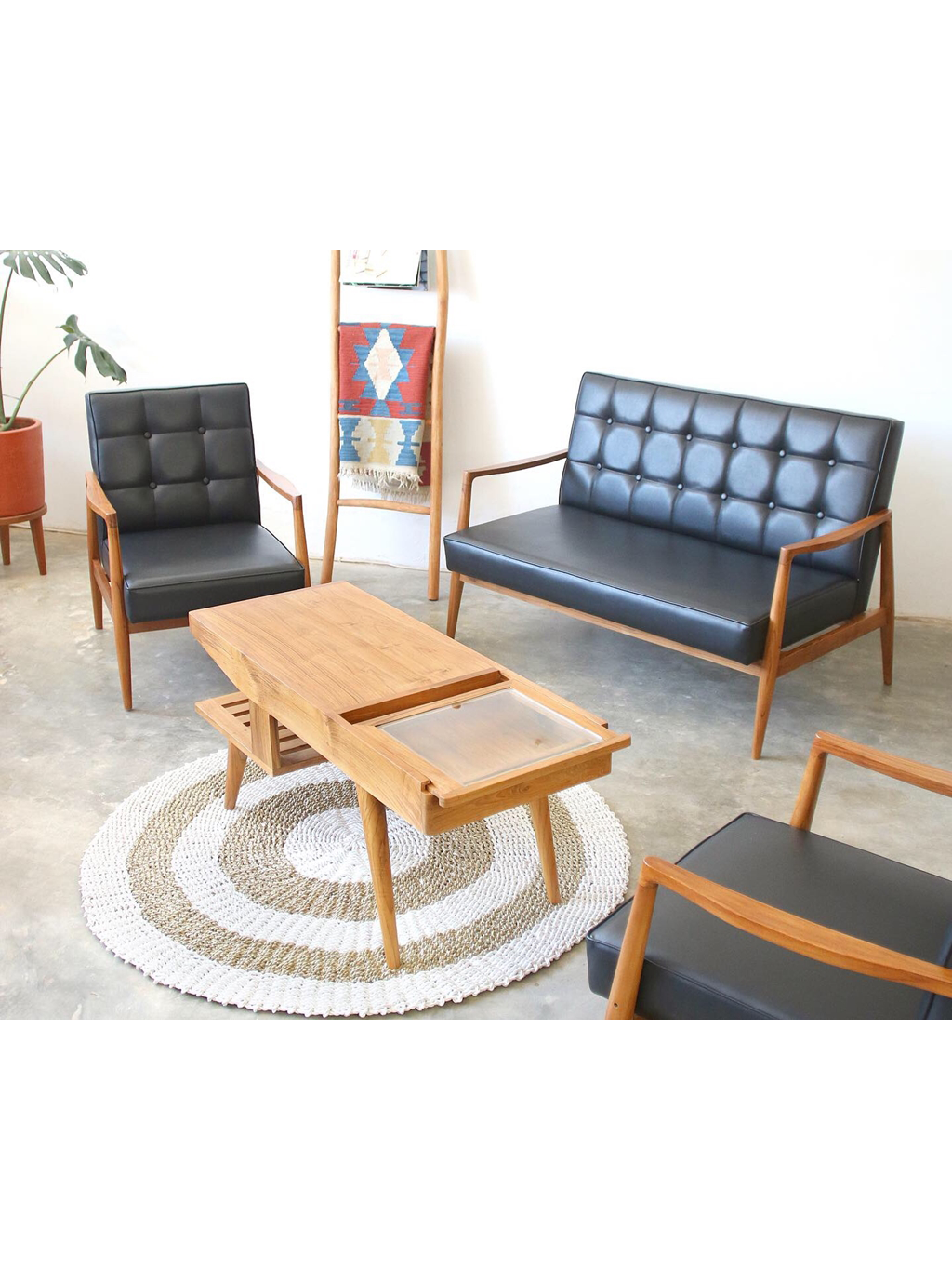 Airy Scandinavian Set Kursi Tamu (Double Seater)