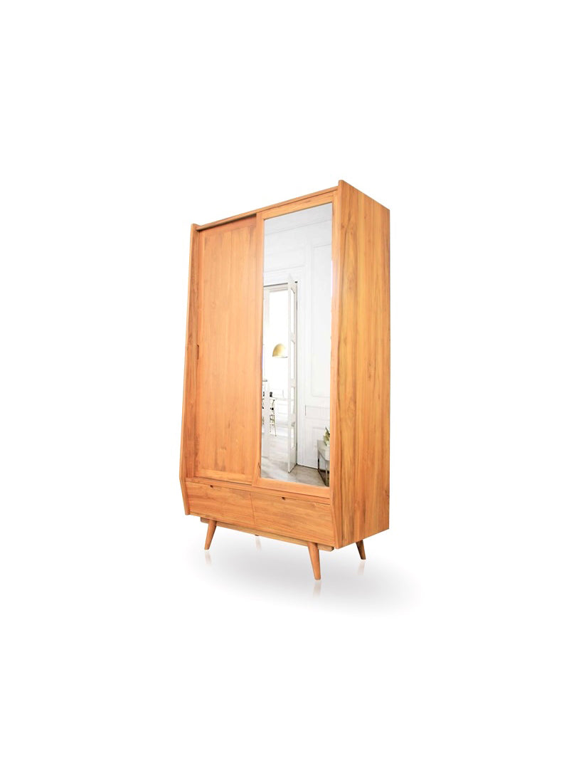 Lemari Kresna (Pintu Cermin)/Lemari Sliding Pintu Cermin