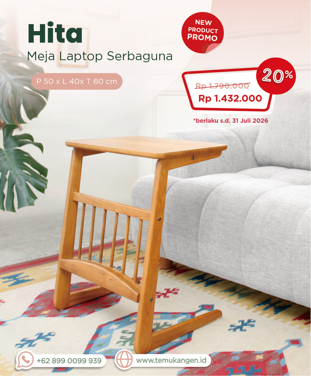Hita Meja Laptop Serbaguna