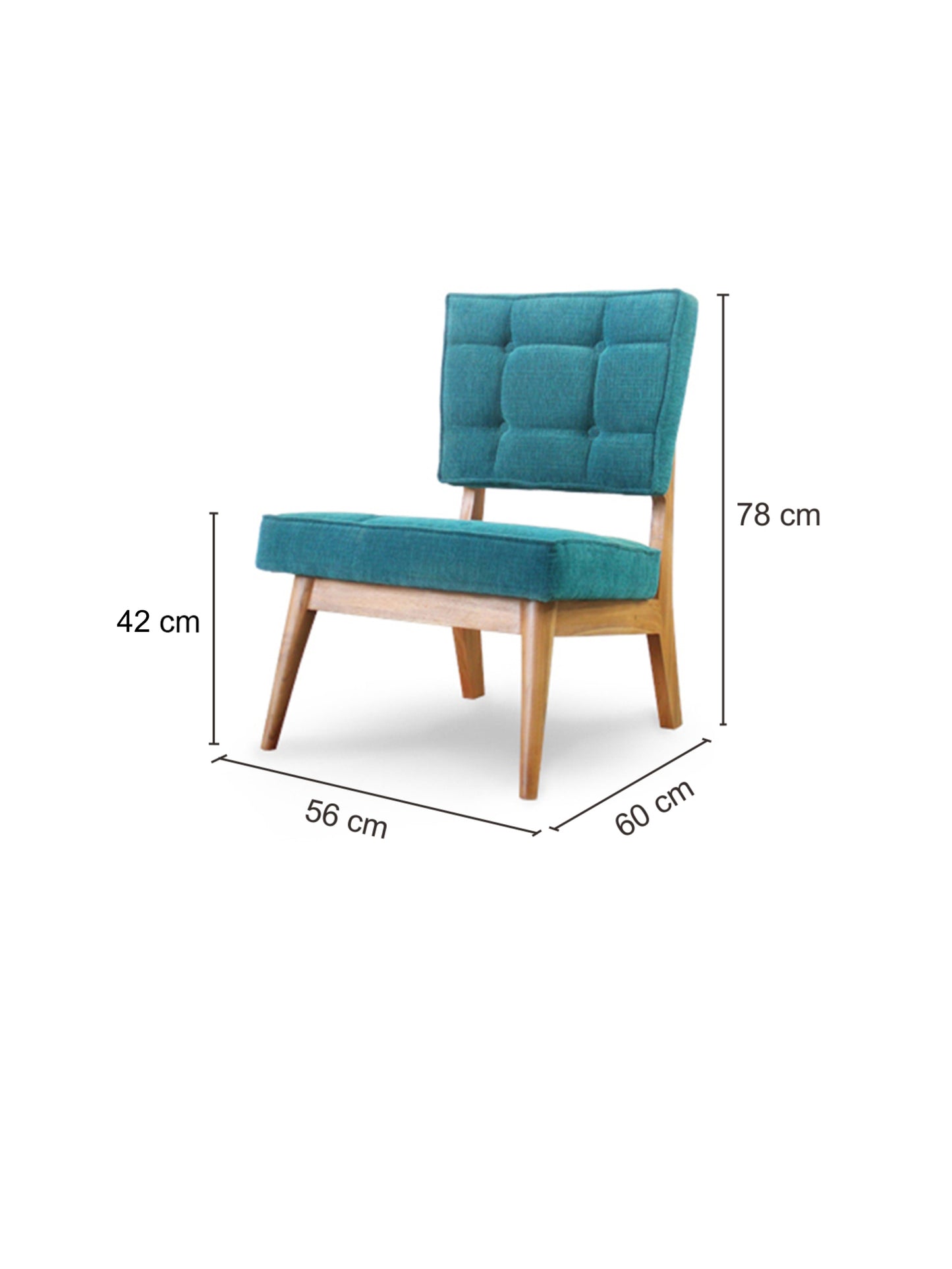 Lille Armless Chair (Single Seater)