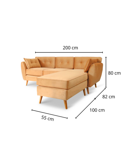 Olivia Sofa L(with footrest)