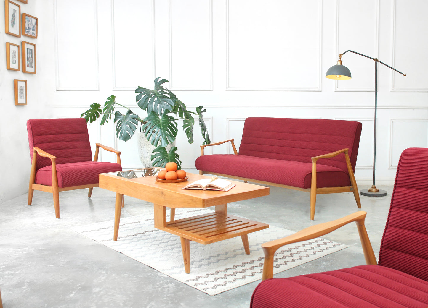 Namburan Kursi dengan Sandaran Lengan/Kursi Tamu (Three Seater)