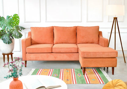 Lacrissa Set Sofa Berlengan dengan Sandaran Kaki (Three Seater)