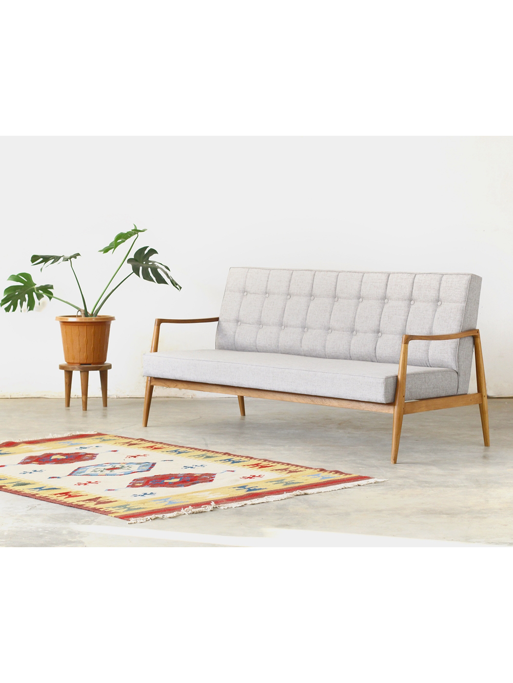 Airy Scandinavian Armchair in Set (Triple Seater)