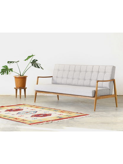 Airy Scandinavian Armchair in Set (Triple Seater)