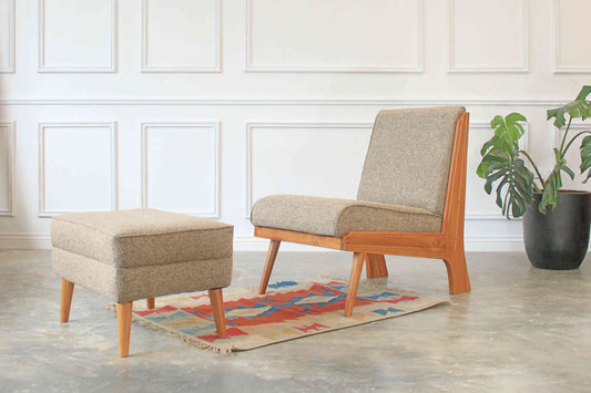 Elena Sofa Single Seater tanpa Lengan (dengan Sandaran Kaki)