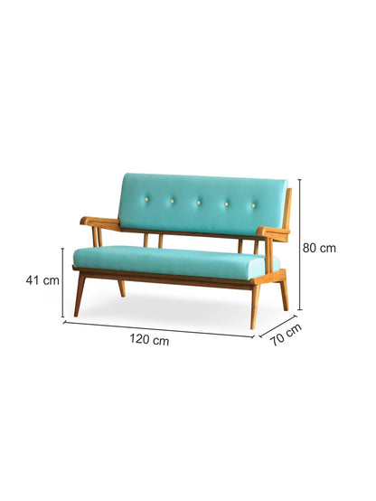 Retro Kursi dengan Sandaran Lengan (Double Seater)