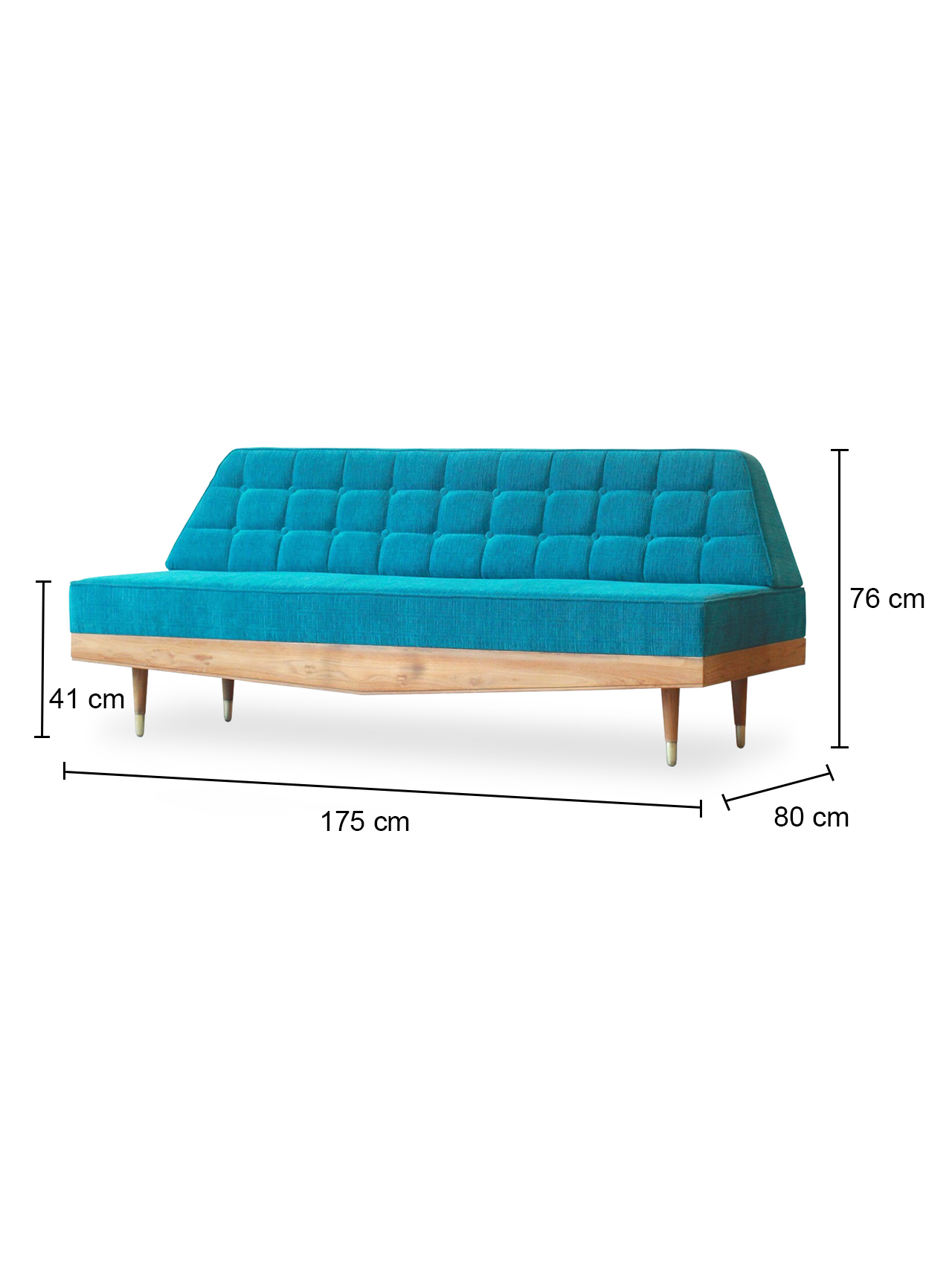 Golden Armless Sofa